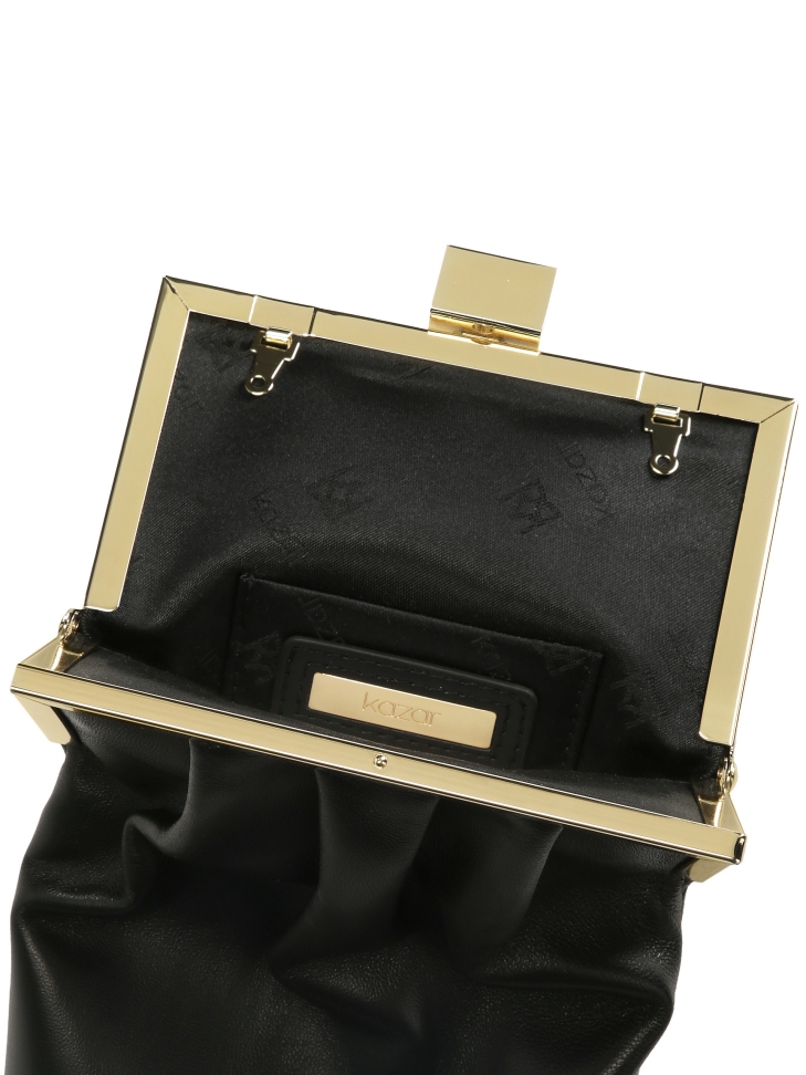 Langwerpige leren ketting handtas AIMEE