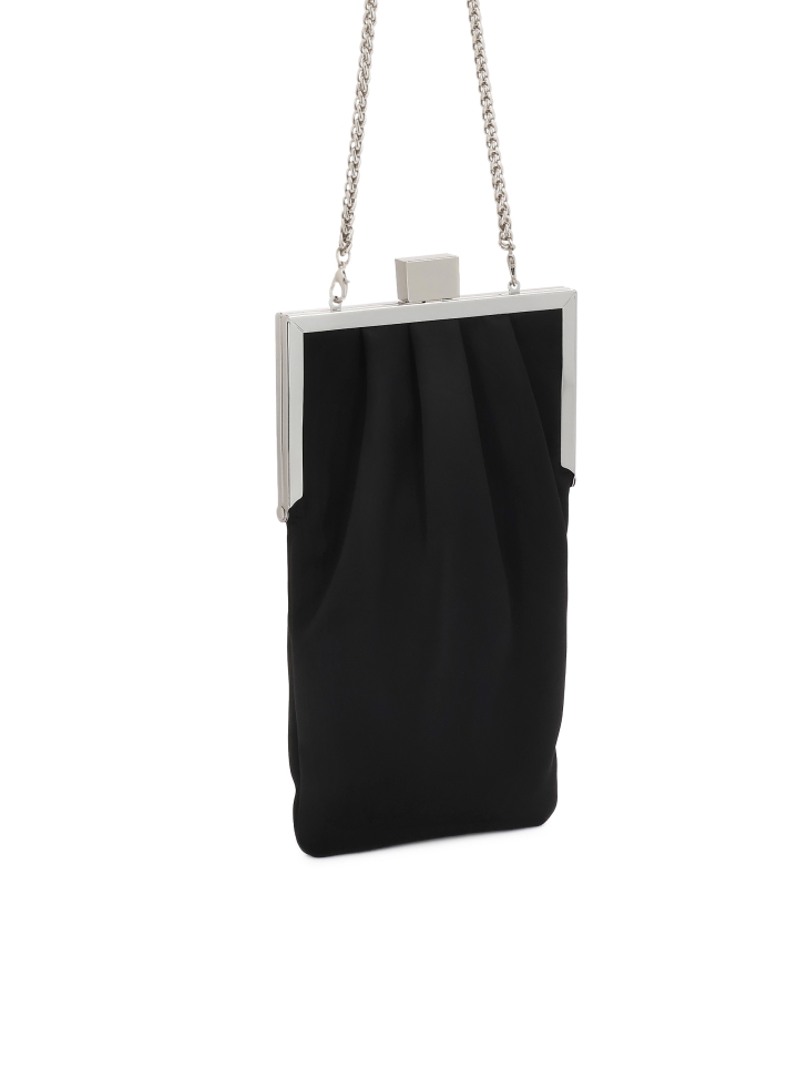 Avondtas van zwarte stof AIMEE