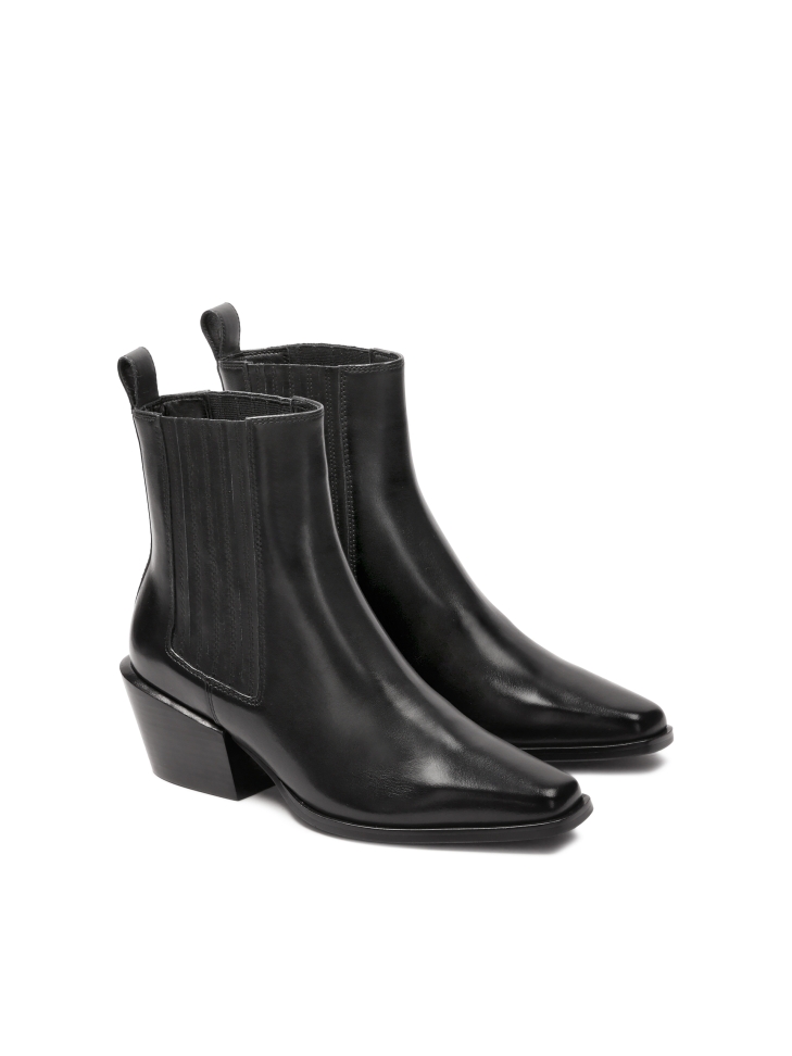 Leren laarzen met elastiek ERMINIA