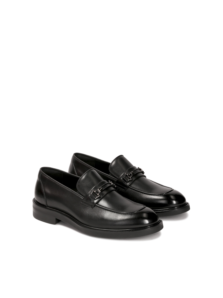 Elegante leren loafers met gesp TIMONES