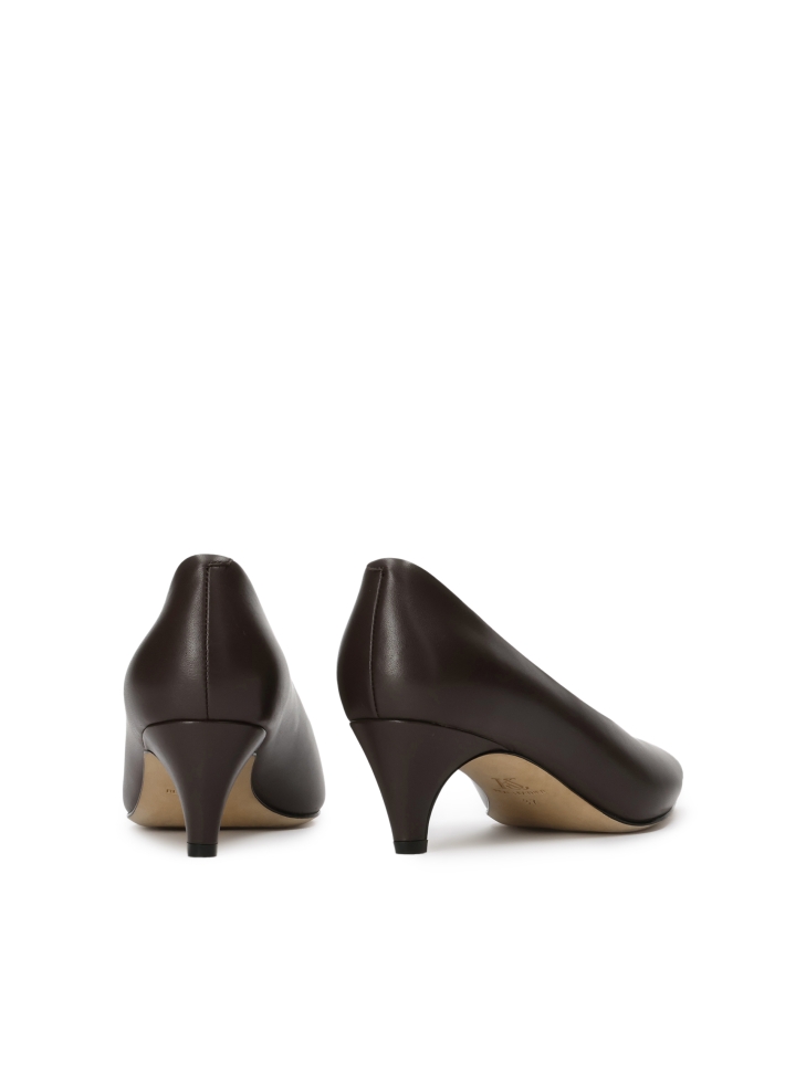 Donkerbruine pumps met verlengde neus KS NARINE