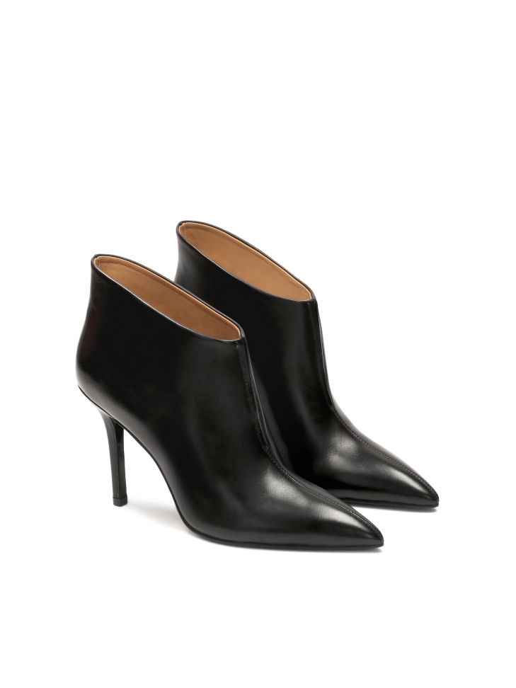 Zwarte laarzen met hoge naaldhakken MANTIDA