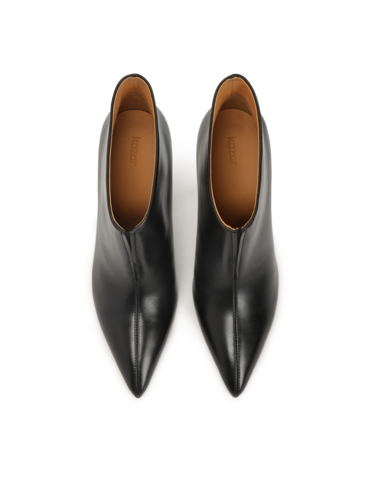 Zwarte laarzen met hoge naaldhakken MANTIDA