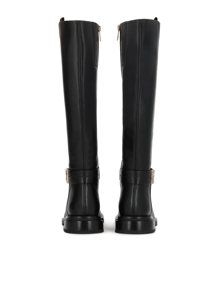 Zwarte laarzen met logoaccent NILLI