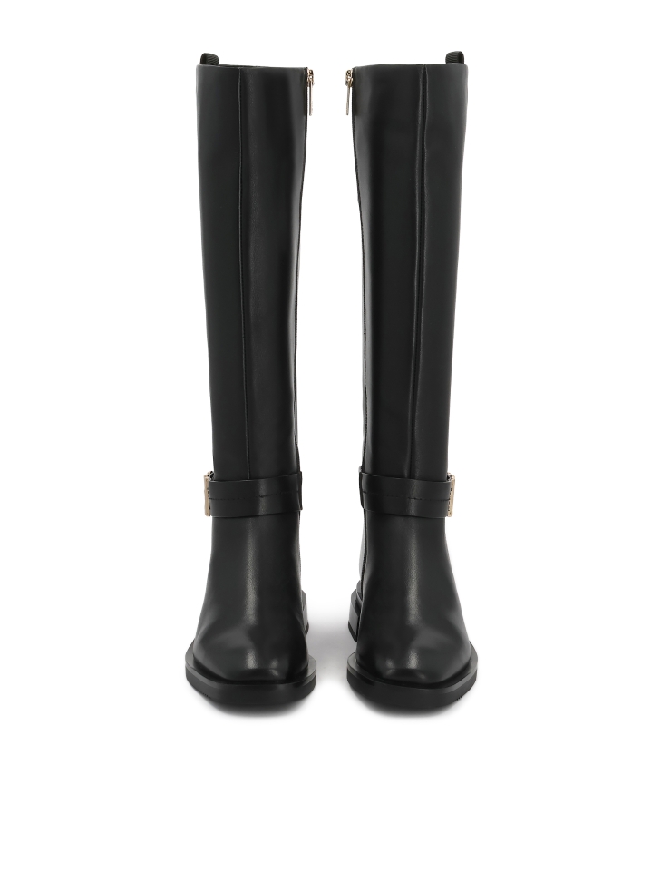 Zwarte laarzen met logoaccent NILLI