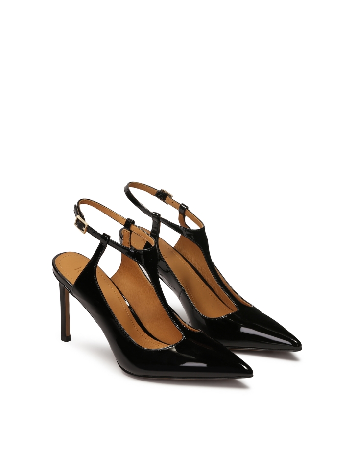 Zwarte pumps met open hiel FELICIA