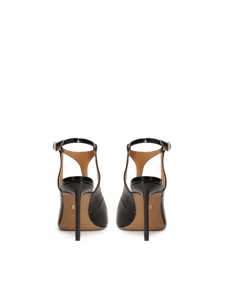 Zwarte pumps met open hiel FELICIA