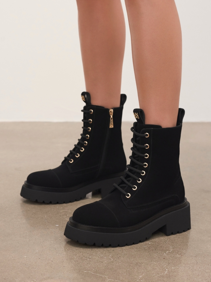 Suède enkellaarsjes LAKEMOOR