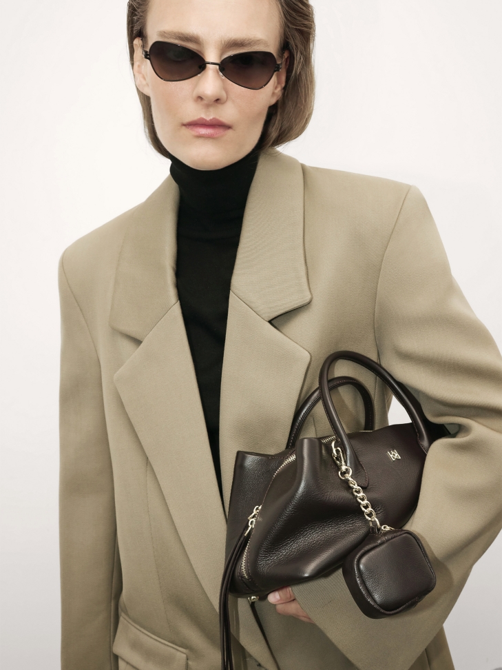 Zwarte bril met unieke veren EVELIS