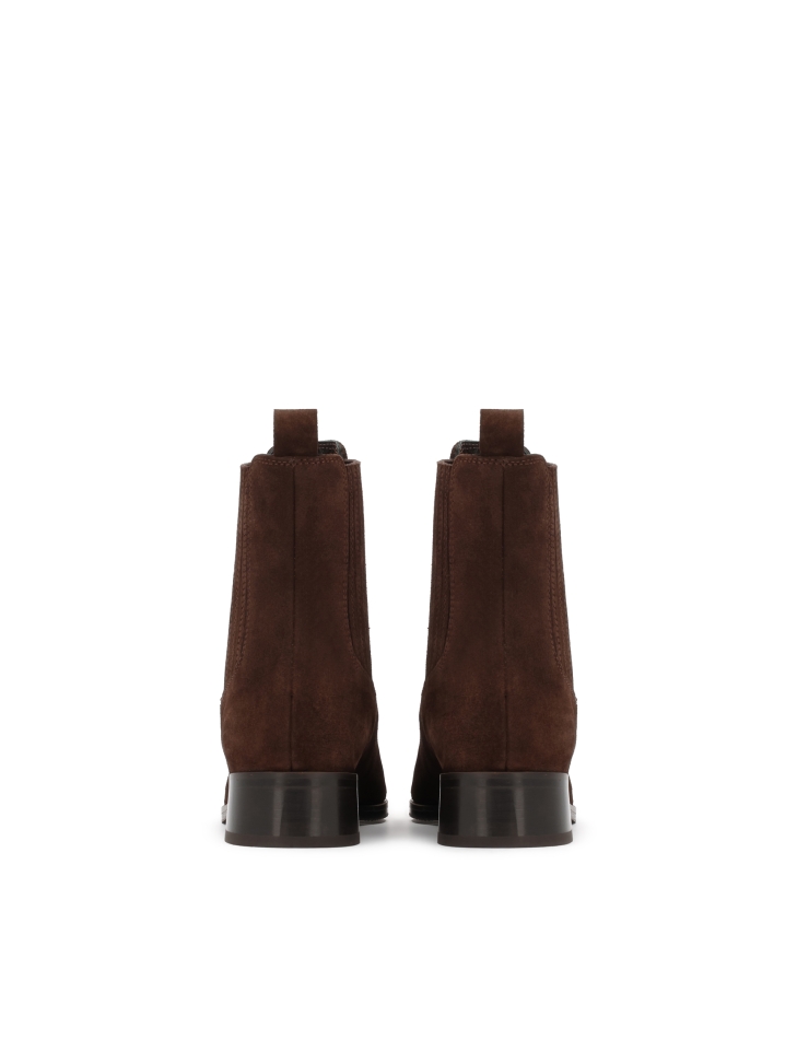 Bruine suède leren Chelsea laarzen SIRIN