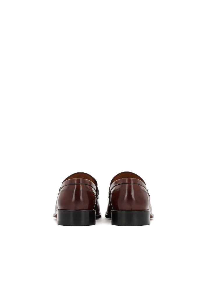 Luxe loafers van bruin natuurleer FRANCISS