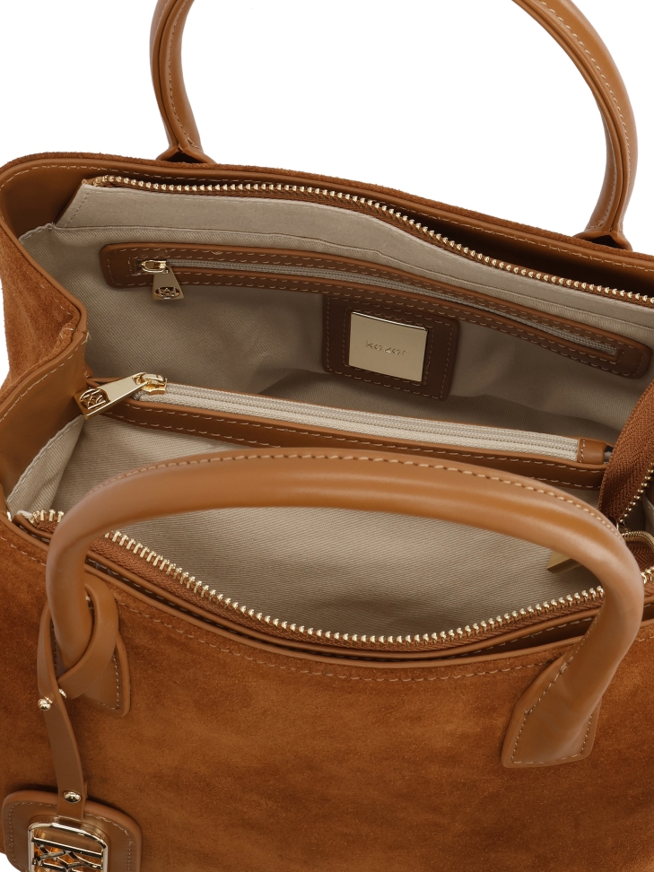 Suède handtas en schoudertas NOELLA S